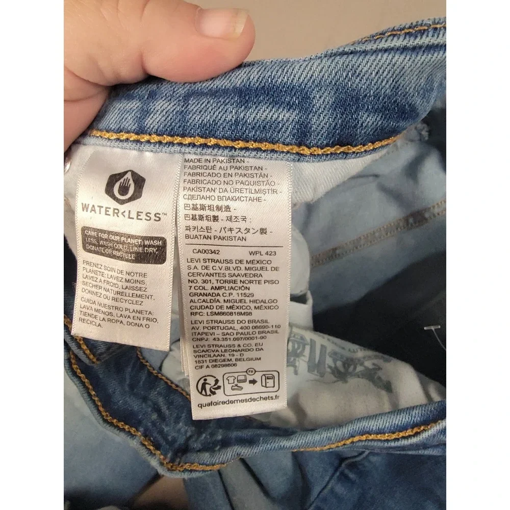 Levi's 505 Regular Fit Men's Jeans W38 L32 Light Wash Denim Straight Leg